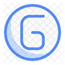 Circle G Letter Letter Text Icon