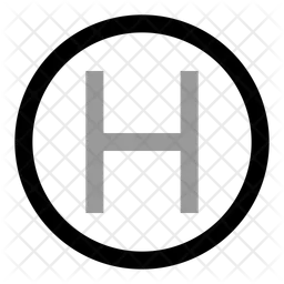 Circle h letter  Icon