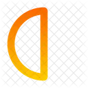 Circle Half  Icon