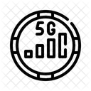 Circle Icon Signal Bar Network Connection Icon