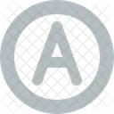 Circle Letter A Letter A Icon