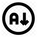 Circle Letter Asc Icon