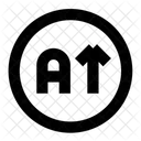Circle Letter Desc Icon