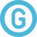 Circle Letter G Letter G Icon