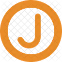 Circle Letter J Letter J Icon