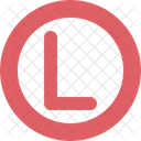 Circle Letter L  Icon
