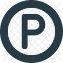 Circle Letter P Letter P Icon