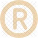 Circle Letter R Letter R Icon