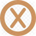 Circle Letter X  Icon