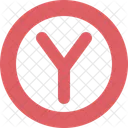 Circle Letter Y Letter Y Icon