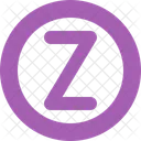 Circle Letter Z Letter Z Icon
