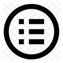Circle List Menu Icon
