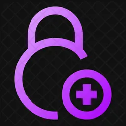 Circle-lock-add-  Icon