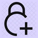 Circle-lock-add-  Icon