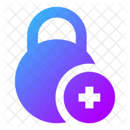 Circle-lock-add-  Icon