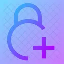 Circle-lock-add-  Icon