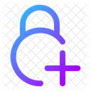 Circle-lock-add-  Icon