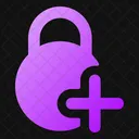 Circle-lock-add-  Icon