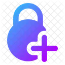 Circle-lock-add-  Icon