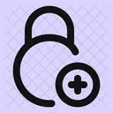 Circle-lock-add-  Icon