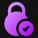 Circle Lock Check Lock Check Check Lock Icon