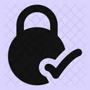 Circle Lock Check Icon