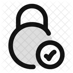 Circle-lock-check-  Icon