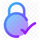 Circle Lock Check Lock Check Check Lock Icon