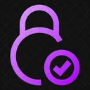 Circle-lock-check-  Icon