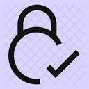 Circle-lock-check-  Icon