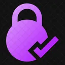 Circle Lock Check Icon