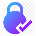 Circle-lock-check-  Icon