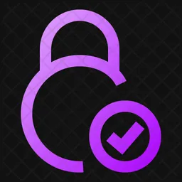 Circle-lock-check-  Icon