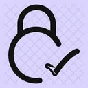 Circle-lock-check-  Icon