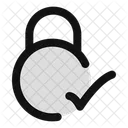 Circle-lock-check-  Icon