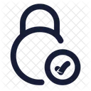 Circle Lock Check  Icon