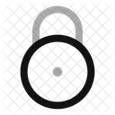 Circle Lock Secure Security Icon