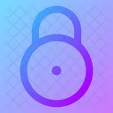 Circle Lock Secure Security Icon