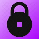 Circle Lock Secure Security Icon