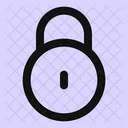 Circle Lock Secure Security Icon