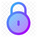 Circle Lock Secure Security Icon