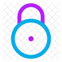 Circle Lock Secure Security Icon