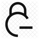 Circle Lock Minus Lock Minus Remove Lock Icon