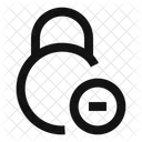 Circle Lock Minus Lock Minus Remove Lock Icon