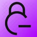 Circle Lock Minus Lock Minus Remove Lock Icon