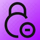 Circle Lock Minus Lock Minus Remove Lock Icon