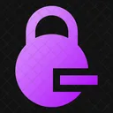 Circle Lock Minus Icon