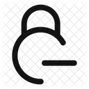 Circle Lock Minus Lock Minus Remove Lock Icon
