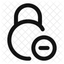 Circle Lock Minus Lock Minus Remove Lock Icon