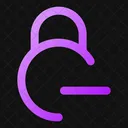 Circle Lock Minus Lock Minus Remove Lock Icon